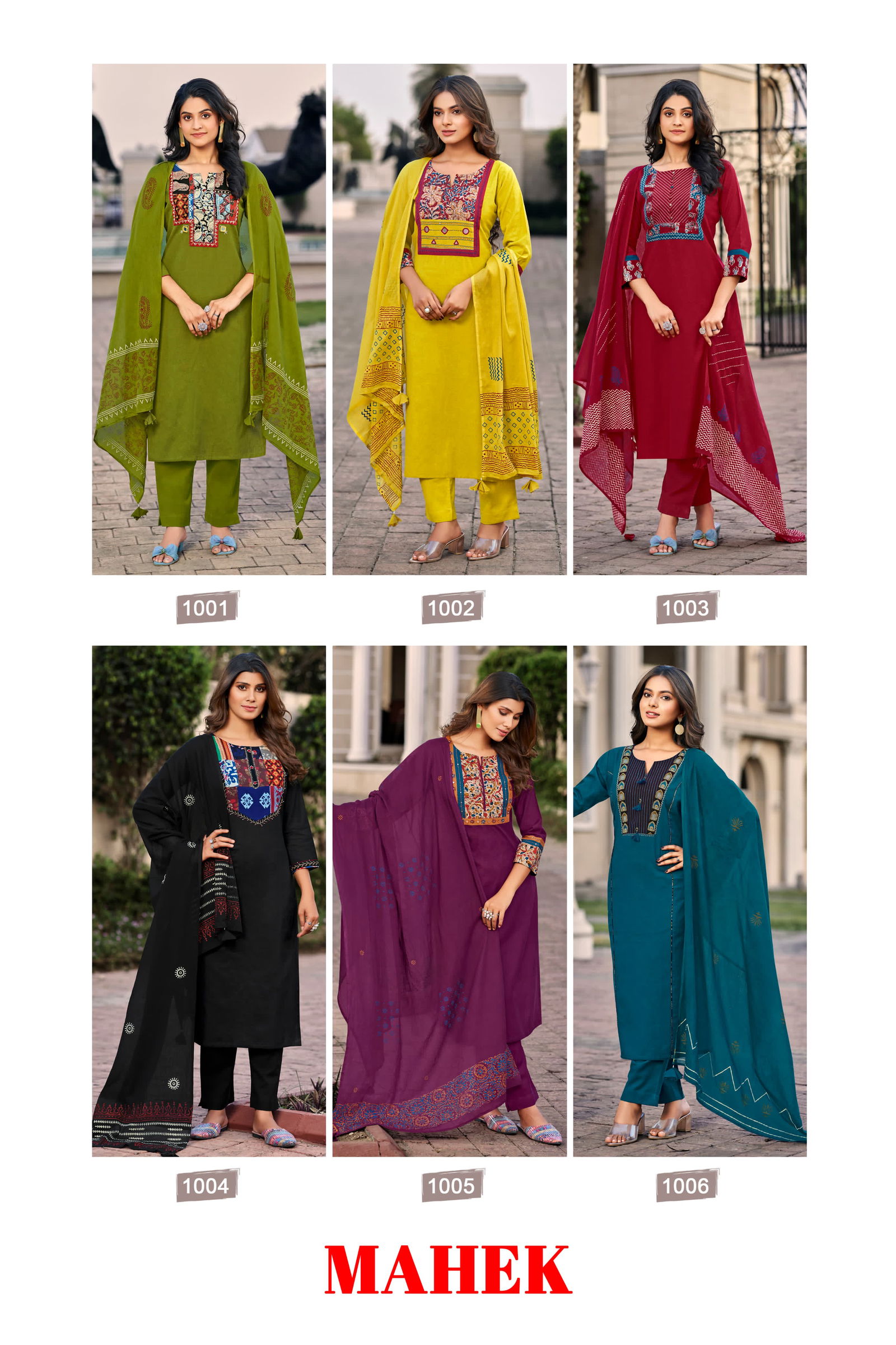 Mahek By Ossm Premium Cotton Kurti With Bottom Dupatta Wholesale Clothing Suppliers In India